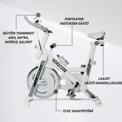 Discount Nordcore Spinningpyörä Core 1300, valkoinen