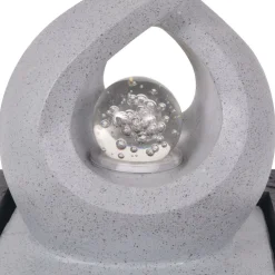 Best FinePRICE Suihkulähde led-valolla sisäkäyttöön polyresiini