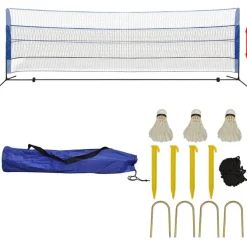 New FinePRICE Sulkapalloverkko ja sulkapallot, 500x155cm