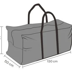 Outlet Brafab Suojakassi ulkokalusteiden pehmusteille , 130x50x60cm, vettä hylkivä, musta