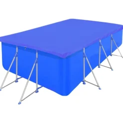 Clearance FinePRICE Suorakaiteen muotoinen uima-altaan suoja pe 90 g/sqm