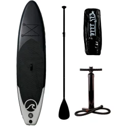 Online Deep Sea SUP-lautasetti Pro ilmatäytteinen 300 cm 15 PSI musta