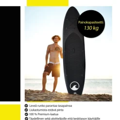 Discount Deep Sea SUP-lautasetti XXL ilmatäytteinen 330 cm 15 PSI musta-valkoinen