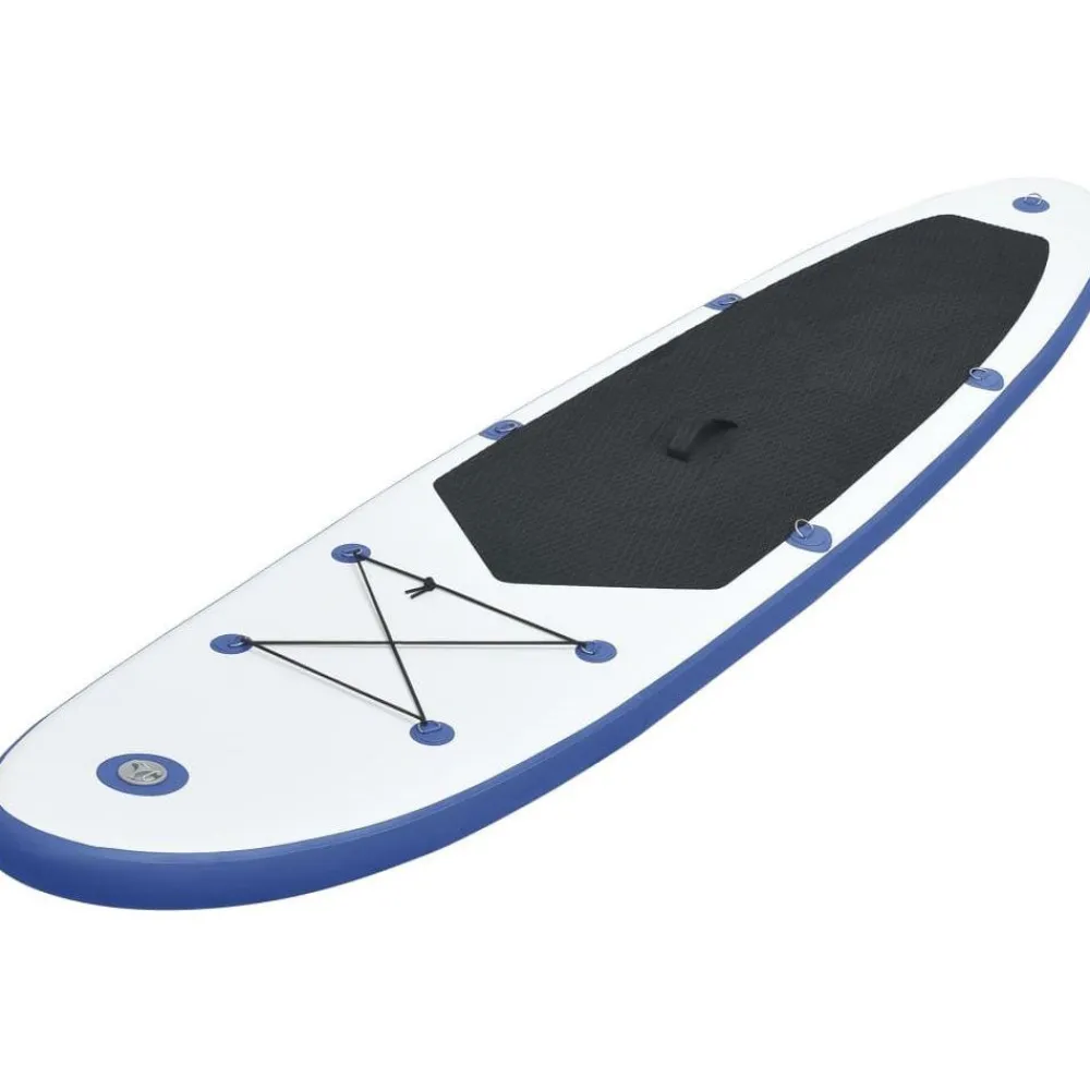 New FinePRICE SUP-lautasetti, ilmatäytteinen, 390cm, sininen/valkoinen