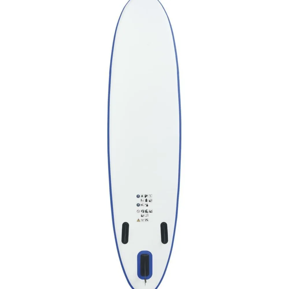 New FinePRICE SUP-lautasetti, ilmatäytteinen, 390cm, sininen/valkoinen