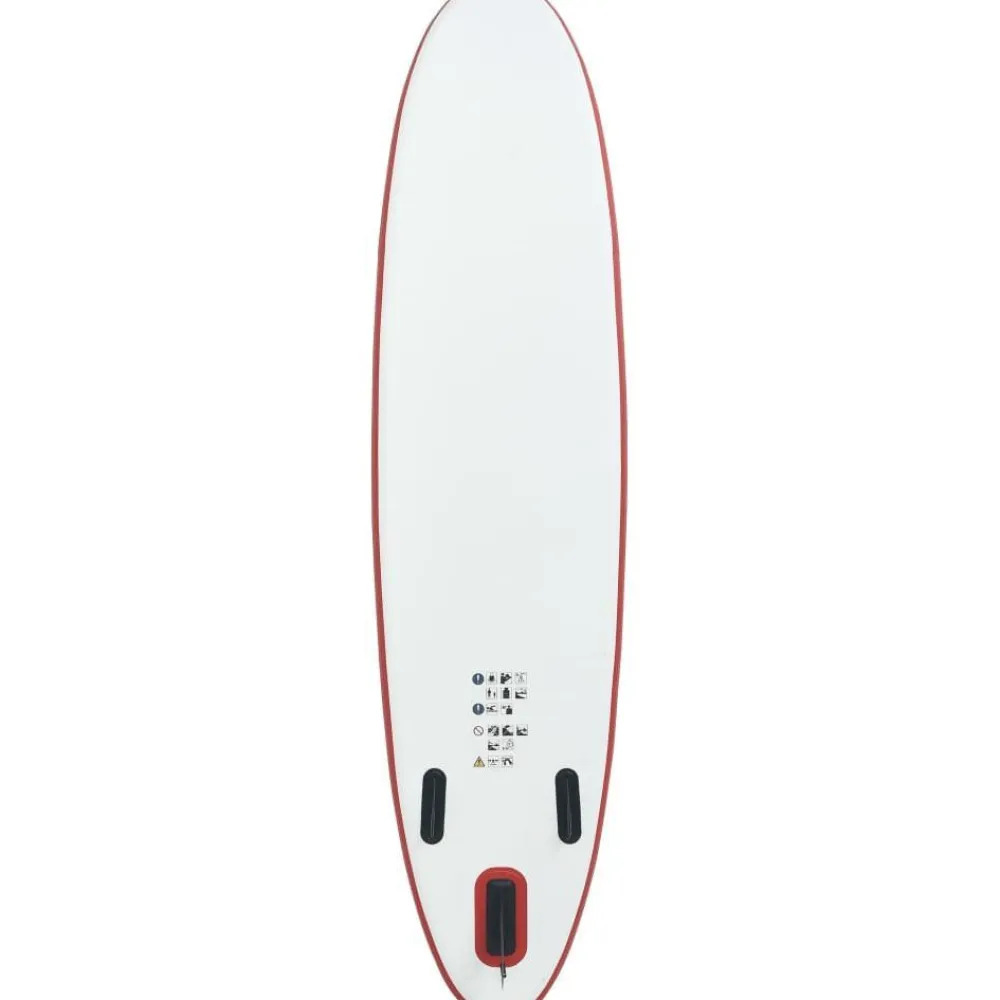 Discount FinePRICE SUP-lautasetti, ilmatäytteinen, 390cm, punainen/valkoinen
