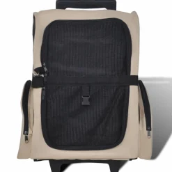 Discount FinePRICE Taitettava lemmikkikärry, monikäyttöinen, beige