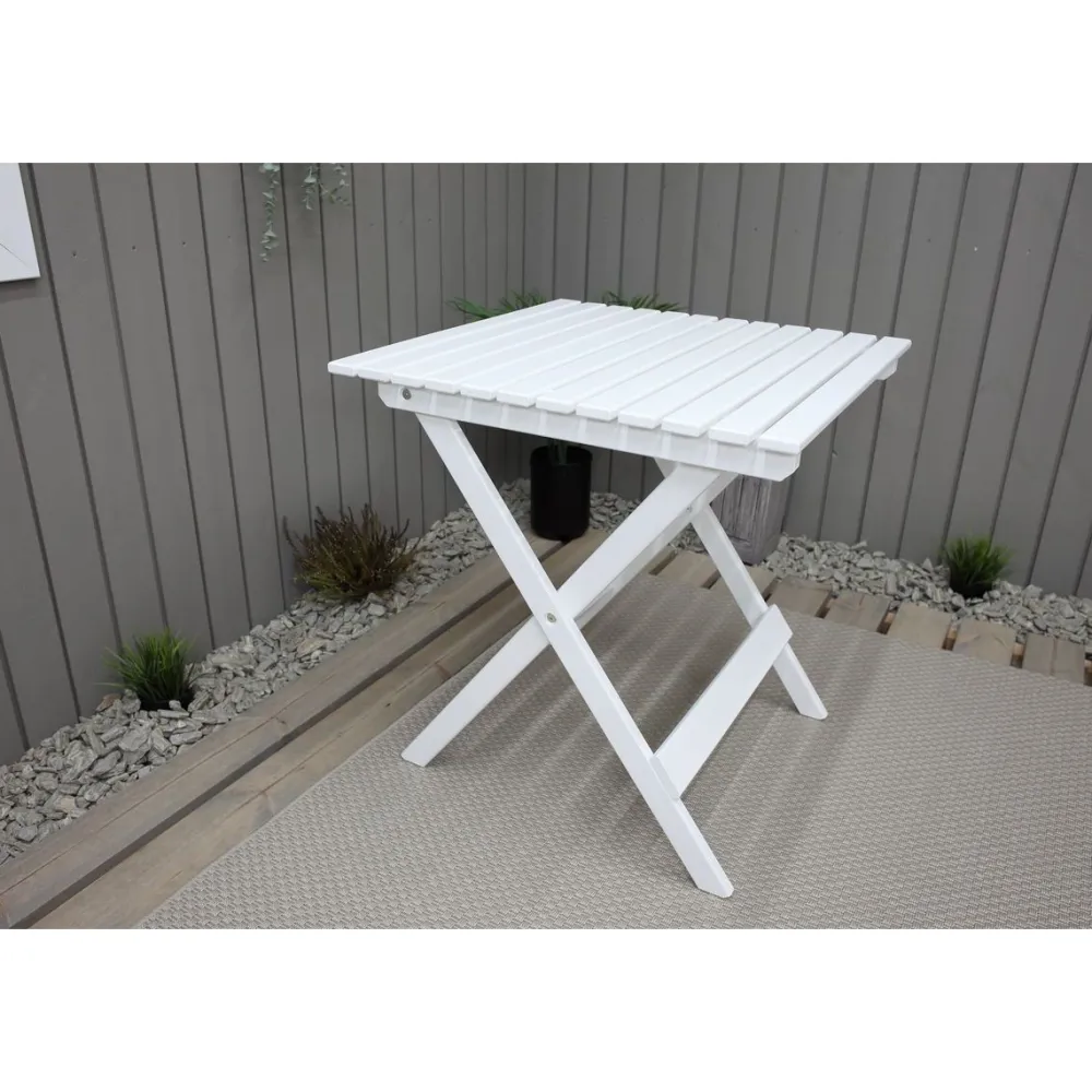 Outlet Baltic Garden Taitettava puutarhapöytä Wilma 65x65cm er värejä