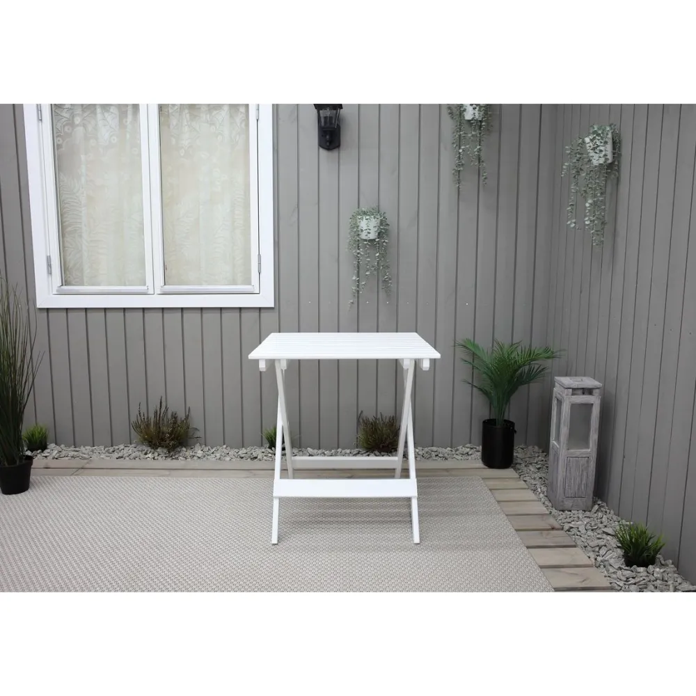 Outlet Baltic Garden Taitettava puutarhapöytä Wilma 65x65cm er värejä