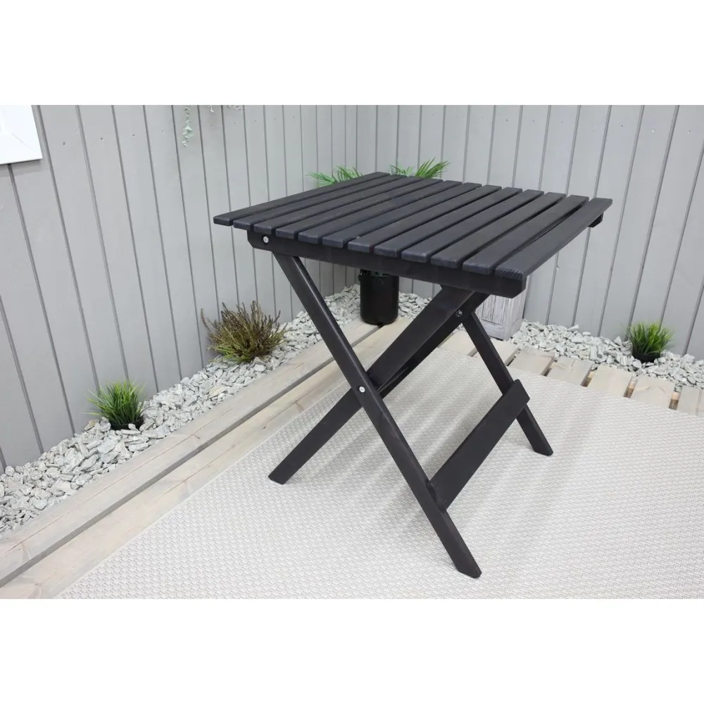 Outlet Baltic Garden Taitettava puutarhapöytä Wilma 65x65cm er värejä