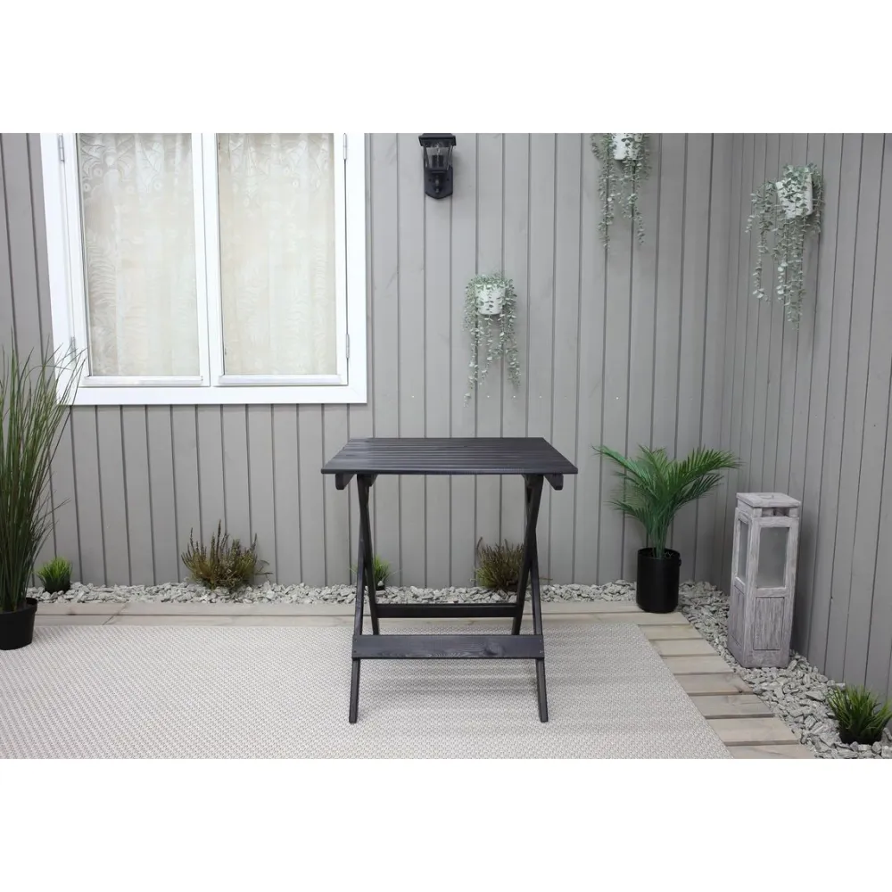 Outlet Baltic Garden Taitettava puutarhapöytä Wilma 65x65cm er värejä