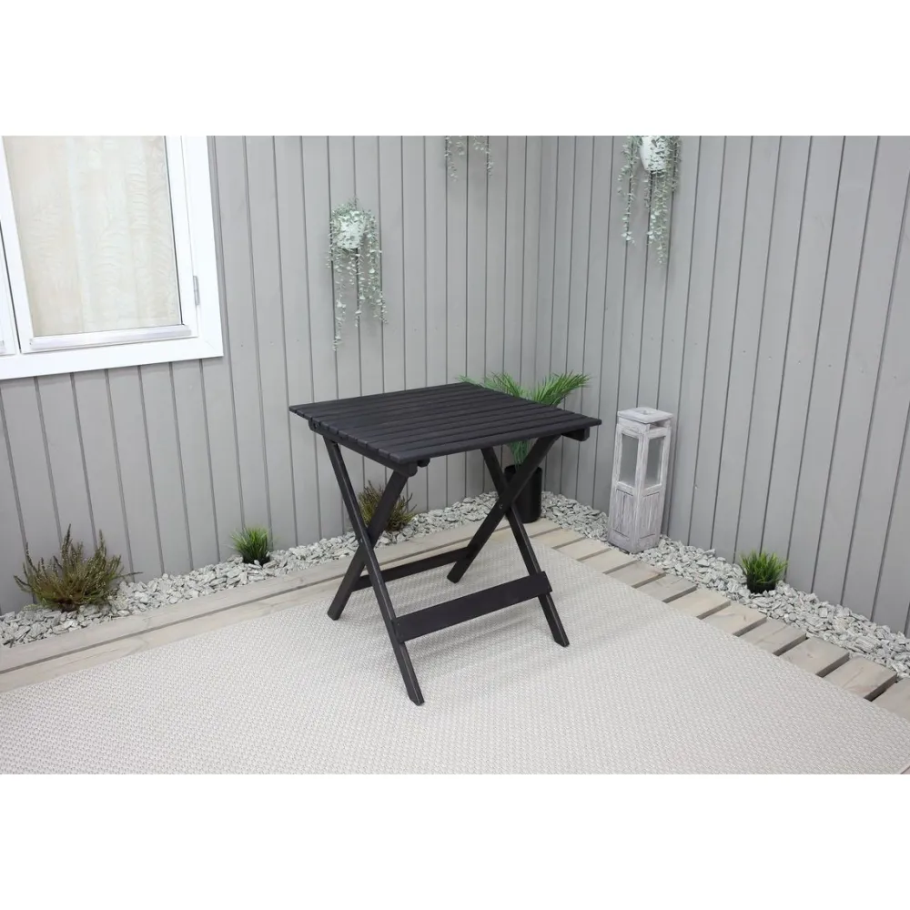 Outlet Baltic Garden Taitettava puutarhapöytä Wilma 65x65cm er värejä