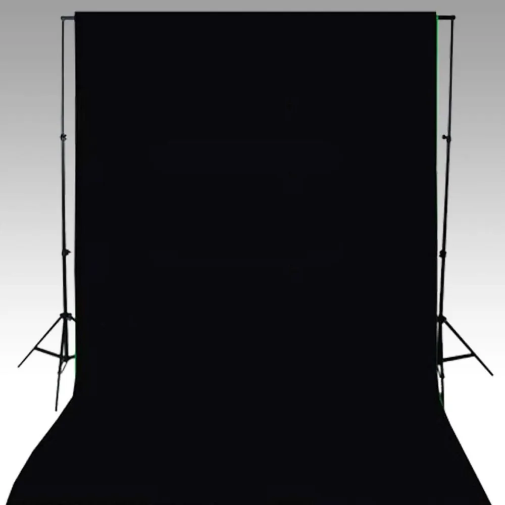 FinePRICE Taustakangas puuvilla, 600x300 cm, musta