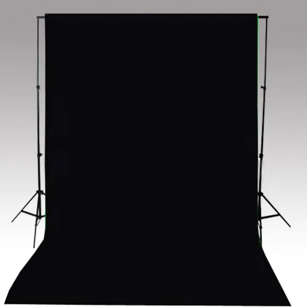 FinePRICE Taustakangas puuvilla, 500x300 cm, musta