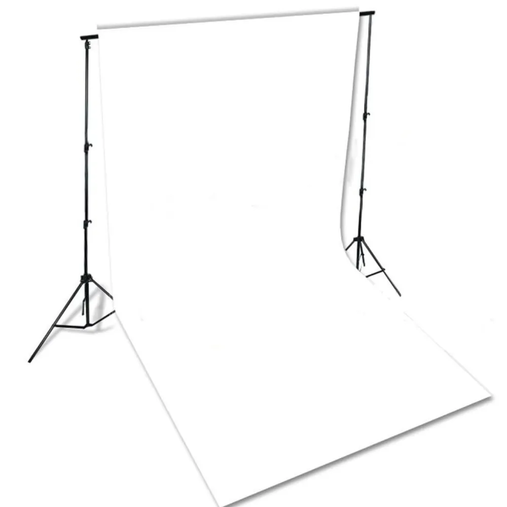 Outlet FinePRICE Taustakangas puuvilla, 600x300 cm, valkoinen