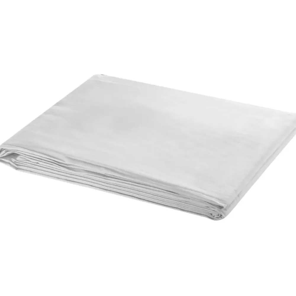 Outlet FinePRICE Taustakangas puuvilla, 600x300 cm, valkoinen