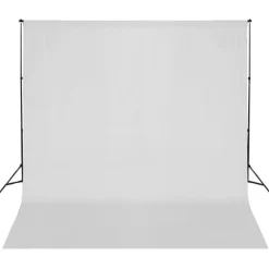 Outlet FinePRICE Taustakankaan tukijärjestelmä, 600x300 cm, valkoinen