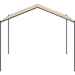 Discount FinePRICE Telttakatos beige 3x3 m teräs ja kangas