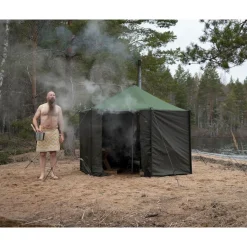 Savotta Telttasauna Hiisi 4 + kamiina ja kiviritilä