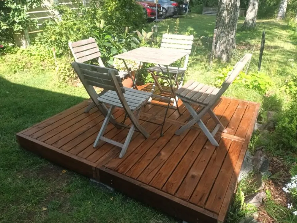 Best Tammiston puu Terassielementti kehikko ja laatta 980x980x140mm OUTLET vihreä