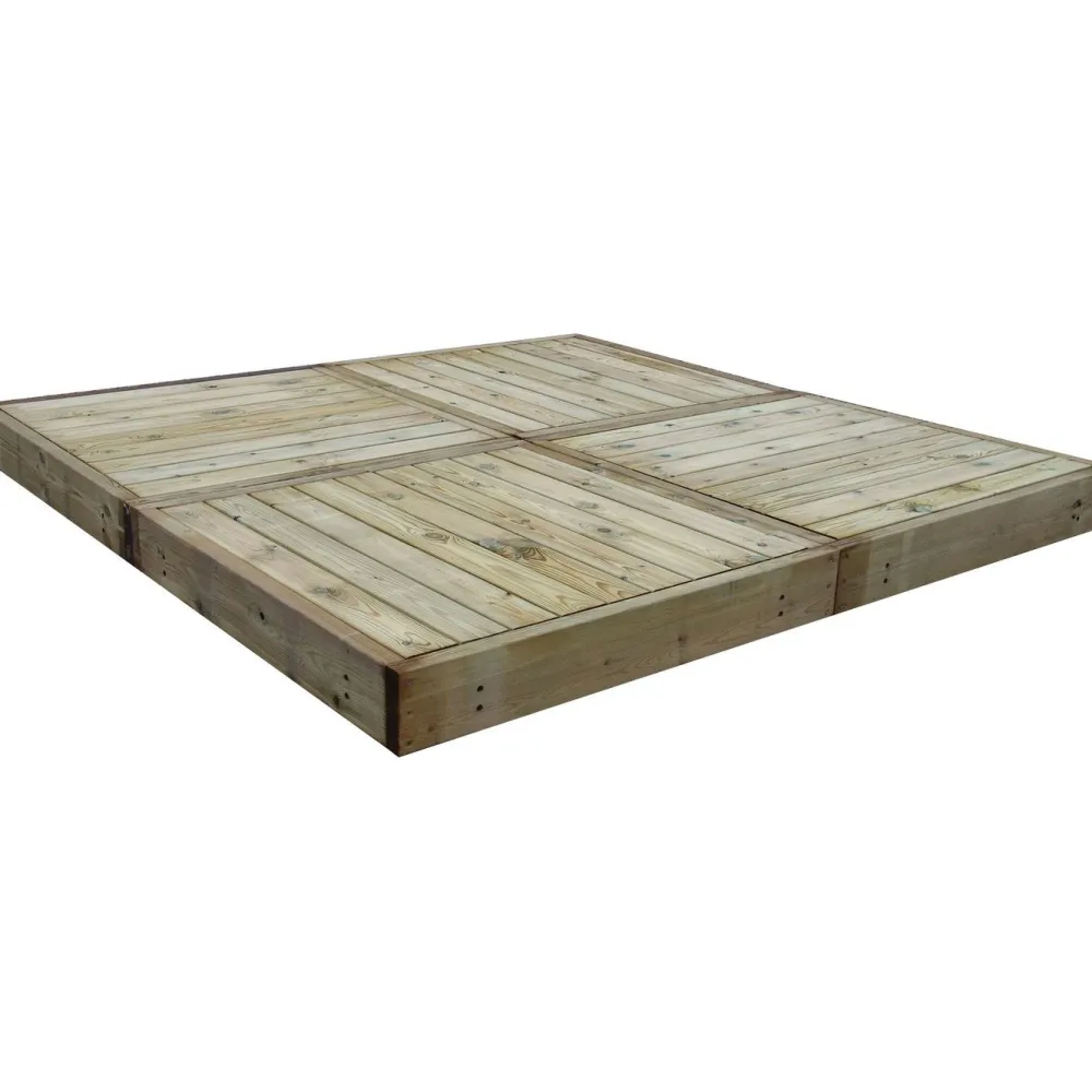 Best Tammiston puu Terassielementti kehikko ja laatta 980x980x140mm OUTLET vihreä