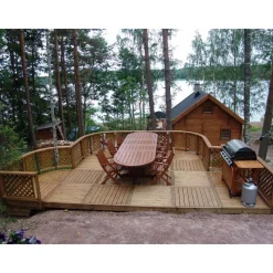 Best Tammiston puu Terassielementti kehikko ja laatta 980x980x140mm OUTLET vihreä