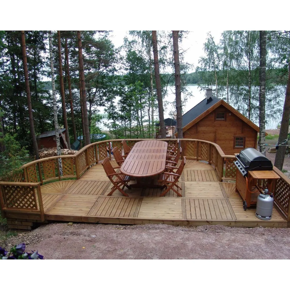 Best Tammiston puu Terassielementti kehikko ja laatta 980x980x140mm OUTLET vihreä