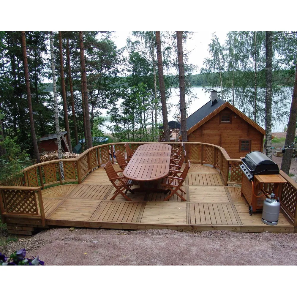 Outlet Tammiston puu Terassielementti pohjakehikko T01R 980x980 mm ruskea