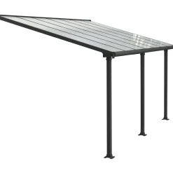 Clearance Palram-Canopia Terassikatos Olympia 3x4,25 m harmaa/kirkas