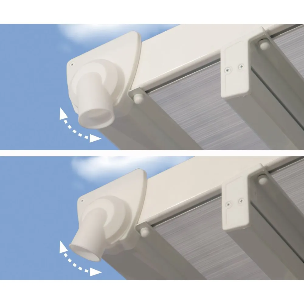 Clearance Palram-Canopia Terassikatos Feria 3 x 5,5 m valkoinen/kirkas