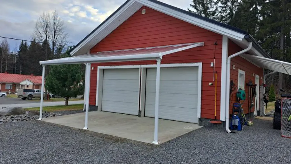 Clearance Palram-Canopia Terassikatos Feria 3 x 5,5 m valkoinen/kirkas