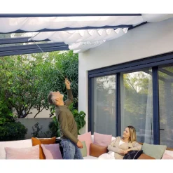 Palram-Canopia Terassikatos Stockholm Premium, harmaa/kirkas, eri kokoja
