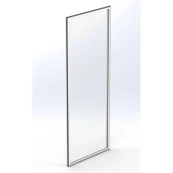 New Keraplast Terassilasi P23 kiinteä 1-os., valkoinen, kirkas lasi, mittatilaus