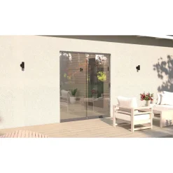 Discount Vivalon Terassilasitus Avara, puitteeton 2-osainen, 1000-2380mm leveään aukkoon, harmaa lasi