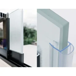 Best Vivalon Terassilasitus Avara, puitteeton 7-osainen, 3500-8270mm leveään aukkoon, harmaa lasi