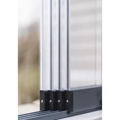 Best Vivalon Terassilasitus Avara, puitteeton 7-osainen, 3500-8270mm leveään aukkoon, harmaa lasi