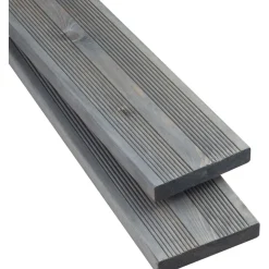 New Tammiston puu Terassilauta 28x145x2395mm, öljytty kestopuu, AB, harmaa