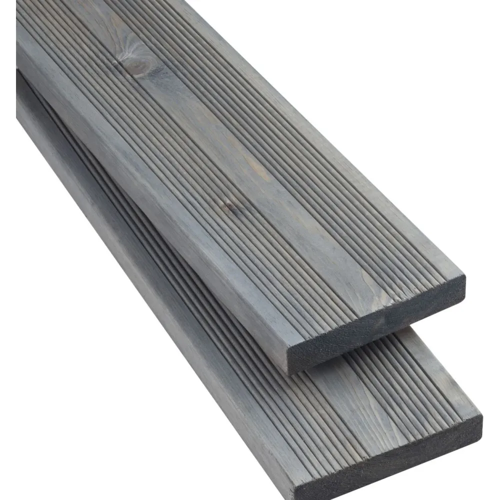 New Tammiston puu Terassilauta 28x145x2395mm, öljytty kestopuu, AB, harmaa