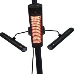 Outlet HEAT1 Terassilämmitin Eco High-line 3 x 670W kaukosäädin musta