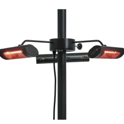 Outlet HEAT1 Terassilämmitin Eco High-line 3 x 670W kaukosäädin musta