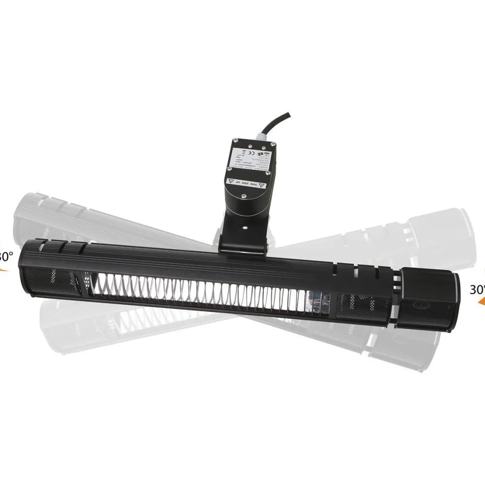HEAT1 Terassilämmitin ECO Plus-line, 2000W, oskilloiva, musta