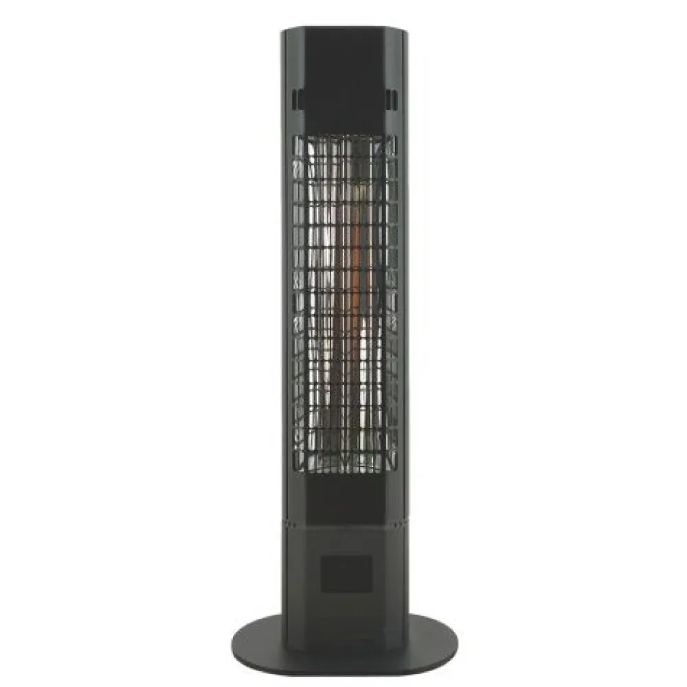 Online Hortus Terassilämmitin lattiamalli 1800W kaukosäädin musta