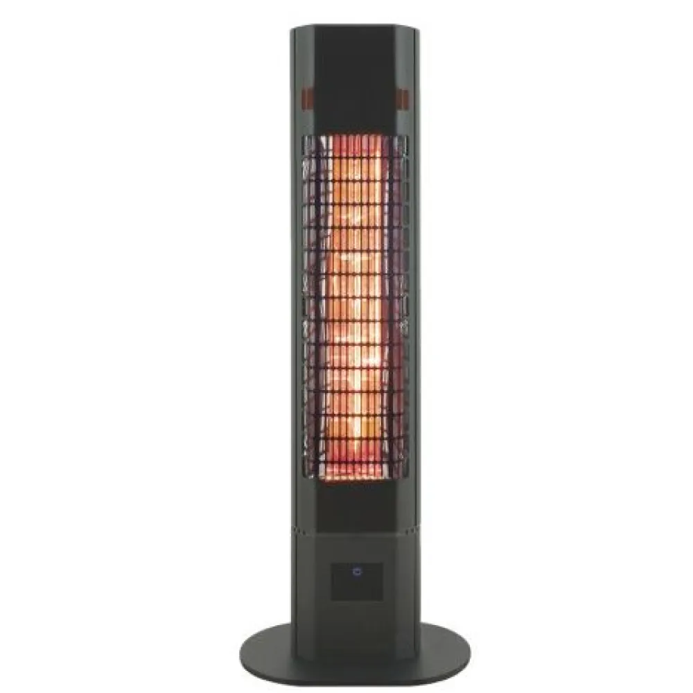 Online Hortus Terassilämmitin lattiamalli 1800W kaukosäädin musta