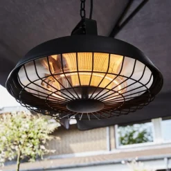 Outlet Hortus Terassilämmitin ripustettava 600/1200/1800W kaukosäädin musta