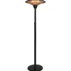 Hot Hortus Terassilämmitin Teleskooppi lattiamalli 800/1200/2100 W HA musta