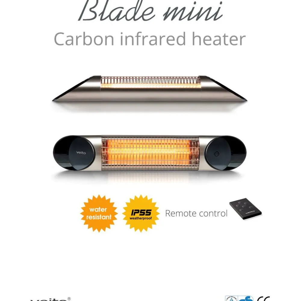 Veito Terassilämmitin Mini 1200W hopea