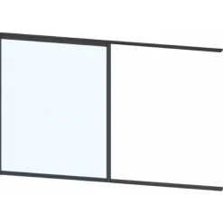 Discount Keraplast Terassin liukulasi-ikkuna 1-os. 1100x915mm, kirkas/musta