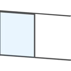 Sale Keraplast Terassin liukulasi-ikkuna 1-os. 1100x915mm, kirkas/harmaa