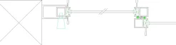 Outlet Keraplast Terassin liukulasi-ikkuna 3-os. 1100x2870mm, kirkas/musta