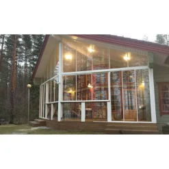 Clearance Maakunnan Lasi Terassin liukuovi 2 osaa eri värejä mittatilaus